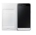 Original Samsung Galaxy J1 2016 Wallet Folio Hülle Weiß - Ultradünn