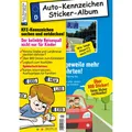Nova MD Kinder-Reisespiel KFZ-Kennzeichen Sticker-Sammelalbum fürs Handgepäck, Mitmachbuch für die Feri (K5 071227787)