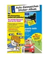 Kinder-Reisespiel KFZ-Kennzeichen Sticker-Sammelalbum fürs Handgepäck, Mitmach