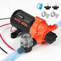 VEVOR Membranpumpe, 12 V DC, 15,1 L/min, selbstansaugende 3-Kammer-Membranwasserpumpe mit automatischem Druckschalter, 2,75 bar Druck, für Wohnmobil, Wohnwagen, Schiff, Yacht, Autowäsche