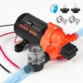 VEVOR Membranpumpe für RV Wasserpumpe 3 Kammer 12V DC 15,1L/min selbstansaugend