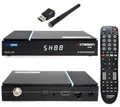 OCTAGON SX88 V2 4K UHD S2+IP 1xDVB-S2 E2 Linux Smart TV Sat Receiver + 600Mbit WLAN, Multiboot SW: Define OS + E2 Linux, H.265, Sat to IP, Kartenleser, Multiroom, YouTube, Mediathek, Webradio