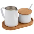 APS Milch- und Zucker-Set Miluro weiß/braun, 1 St.