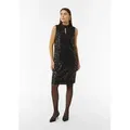 comma Minikleid Kleid Kurzes Paillettenkleid mit Cut-out schwarz 42 EU