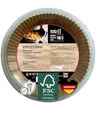 FRITZTOWN Backpapier für Heißluftfritteuse 1,2L-4,5L | 100 Blatt 16 cm Rund | Air Fryer Backpapier Pergamentpapier | Kompatibel mit Ninja COSORI Philips Cecotec Midea Russell XL XXL Airfryer