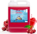 Belissia Slush Eis Sirup 5L Konzentrat | Kirsch Geschmack | sehr ergiebig in knalligen Farben (1:5) | Glycerin frei