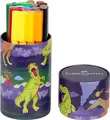 FABER-CASTELL Connector Dinosaurier in der Blechdose, 20 Farben