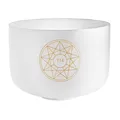 Sonic Energy 12 Zoll Solfeggio Kristallklangschale – 174 Hz, Ton F3 – Für Meditation, Yoga, Klangheilung – Inkl. Silikonring (SOLCSB12-174)