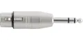 Pronomic AD-JSXF Adapter - 6,3mm Stereo-Klinke male auf XLR female - Fertig verdrahtet und einsatzbereit - Robuste Verarbeitung - Gehäuse aus Druckguss-Metall