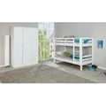 Mid.you Etagenbett Interlink Rick, Weiß, Holz, Kiefer, massiv, 90x190 cm, Lattenrost,nicht verstellbar, Kinder- & Jugendzimmer, Kindermöbel, Kinderbetten, Etagenbetten