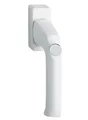 Hoppe Fenstergriff mit Druckknopf  London 013SV/U34 32 mm  verkehrsweiß 6823439