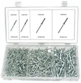 Blindnieten-Sortiment / Popnieten Satz Aluminium Stahl 2,4 mm - 4,8 mm, 400-tlg.