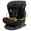 Osann Taos360 midi, 360° drehbarer Kindersitz von 76-150 cm, Reboarder mit Isofix und Top-Tether an der Basis, Baby Autositz - Black