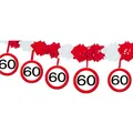 (1,90 EUR/m) Geburtstagsgirlande 4m 60er Geburtstag Girlande Verkehrsschild