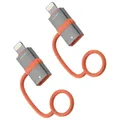 4smarts USB-C auf Lightning PD 27W Adapter Grau 2 Stück