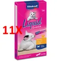 11 X Vitakraft Katze FlÜssige Snacks 15 Gramm 6 StÜck