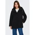 ONLY Kurzmantel ONLMINA CURLY TEDDY COAT OTW schwarz M (38)