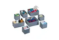 relaxdays Aufbewahrungsbox Schubladen Organizer 8-tlg. Set