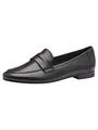 MARCO TOZZI Damen Slipper aus Leder mit Blockabsatz, Schwarz (Black), 38 EU