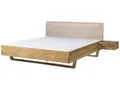 Massivholzbett Bett mit Nachttisch 180x200 Fichte natur Holz massiv FICHTELBERG
