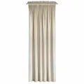 Samtvorhänge Hell Beige SAMT VORHANG Velours Elegante Vorhänge Kräuselband Ecru