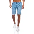 JEEL Jeansshorts Herren - kurze Hosen Männer - Jeans Shorts - Slim-Fit 5-Pocket-Style, Stretch blau W36