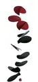 Flensted Mobiles Flensted Mobile Turning Leaves, Schwarz/rot, 82x31 cm, f141s