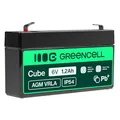 Green Cell AGM 6V 1.2Ah Akku Vlies Batterie VRLA Bleiakku Ersatzakku Versorgungsbatterie Zyklenfest Wartungsfrei für Elektro Spielzeug Alarm Medizin Taschenlampe
