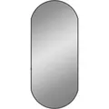 vidaXL Wandspiegel Schwarz 80x35 cm Oval 348206