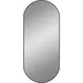 Wandspiegel Schwarz 80x35 Cm Oval Vidaxl