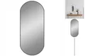 Wandspiegel Schwarz 80x35 Cm Oval