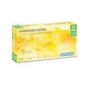 ARNOMED Nitril Sunflower Yellow Einmalhandschuhe, puderfrei, gelb 388-M , 1 Packung = 100 Stück, Größe M