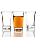 BigDean 6er Set Schnapsgläser 4cl - Shotgläser aus Glas - Spülmaschinenfest - Shot Gläser für Wodka, Ouzo, Sambuca, Tequila, etc. - Pinnchen, Stamperl, Schnapsbecher