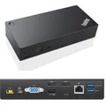 Lenovo 40A90090DK, Kabelgebunden, USB 3.2 Gen 1 (3.1 Gen 1) Type-C, 3,5 mm, 10,100,1000 Mbit/s, Schwarz, 3840 x 2160 Pixel