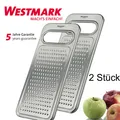 2 x Westmark Handreibe Raspel Reibe Obst Rohkostreibe Gemüsereibe "Steel" fein