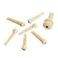 Planet Waves PWSP12 7 Plastik Brückenpins + Plastik Endpin Elfenbein mit schwarzer Einlage