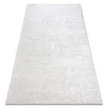 rugsx Einfarbiger empfindlich Teppich Santa FE für Zimmer, Wohnzimmer, Schlafzimmer, Teppichboden Auslegware, Creme, Verschiedene Größen, 100x500 cm
