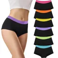 6er Pack Damen Boxershorts Unterhosen Panties Frauen Mit Atmungsaktive Pantys...