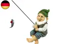 Design Toscano Ziggy The Fishing Gnome Statue Garden Ornament, mehrfarbig