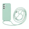 Handykette Kompatibel mit Samsung Galaxy A54 | Necklace Hülle mit Band, Handyhülle zum Umhängen | Case mit Handykordel, Stoßfeste Schutzhülle zum Umhängen Kordel | Mintgrün