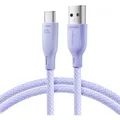 Joyroom Multi-Color Series SA34-AC6 USB-A/USB-C-Kabel 100 W, schnelle Übertragung, 1 m - Lila (1 m, USB 3.2 Gen 1, 100 W) (1619417612)