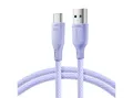 JOYROOM Multi-Color USB-Kabel, USB-A, USB-C (100 cm), 100 W Schnellladen, 480 Mbit/s, Nylon-geflochten