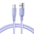 Joyroom 100W USB-A/USB-C Ladekabel 1m, Violett, Multi-Farben