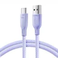 Kabel USB-A zu USB-C 100W 1m Joyroom Ladekabel Datenkabel Violett