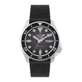 SEIKO Herren Analog Automatik Uhr mit Silikon Armband SRPD73K2, Schwarz, Armband