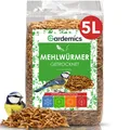 Mehlwürmer getrocknet 5 Liter  800g  Premium Insektenfutter für Vögel, Fische...