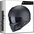 SCORPION INTEGRALHELM FÜR MOTORRAD EXO-COMBAT II SOLID MATTSCHWARZ M