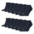 PUMA 6 Paar Unisex Herren Damen Sportsocken Kurzsocken Sneaker Socken, Farbe:Navy, Größe:39-42, Artikel:-321 navy