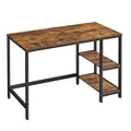 VASAGLE Schreibtisch braun rechteckig, 4-Fuß-Gestell schwarz 120,0 x 60,0 cm