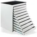 Metall Schubladenschrank Werkzeugschrank Abschließbar Maxi Lichtgrau 71x55x90 Cm